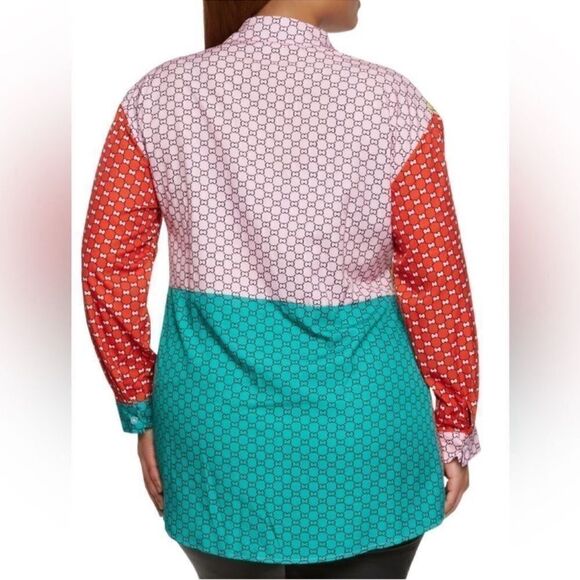 Shein Large Button Down Printed ShirtSize Large) - Picture 4 of 8